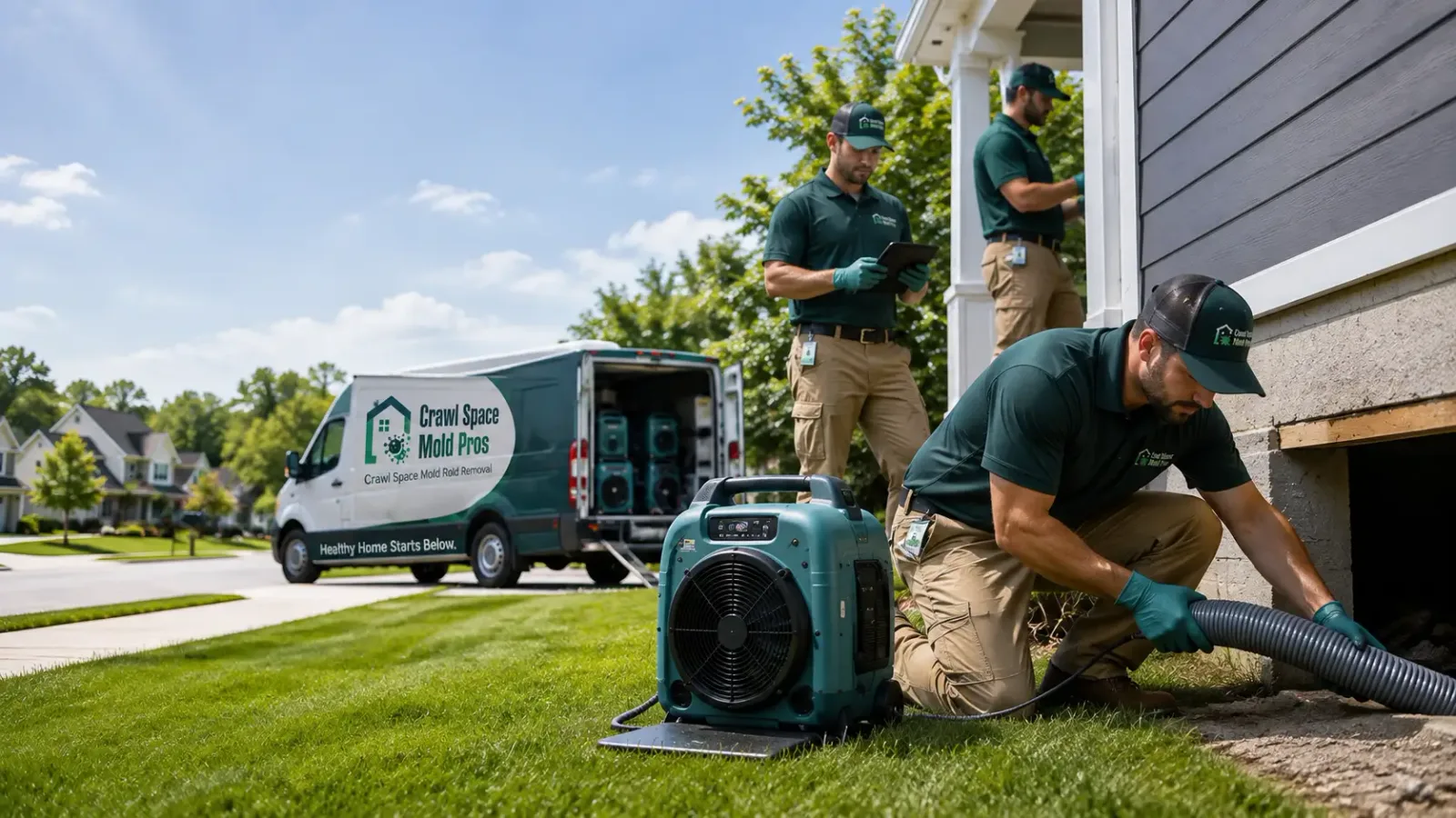 Crawl Space Mold Removal in Midwest, WY